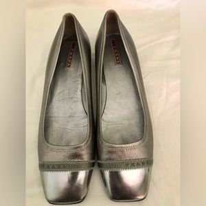 Prada square toe ballet flats